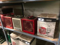 Lot of (4) Asst. 240V Construction Heaters