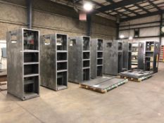 Lot of (7) Asst. WIP Steel Cabinet Enclosures w/ Asst. Doors, Steel Plate, etc.