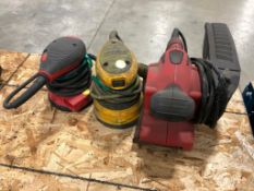 Lot of (1) Skil 7500 Belt Sander and (2) Asst. Electric Palm Sanders