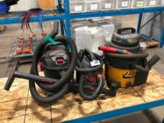 Lot of (2) Husky Shop Vacuums and (1) Shop-Vac Vacuum