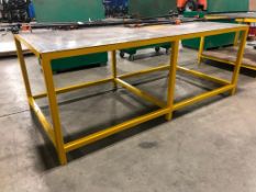 8' X 4' Steel Shop Built Table