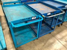 Lot of (2) 2-Tier Shop Carts