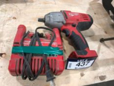 Lot of Milwaukee Cordless 1/2" Impact Wrench w/ Charger