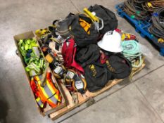 Lot of Asst. Safety Gear including Fall Arrest Equip., Harness, etc.