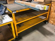 6' X 4' Shop-Built Steel Work Table w/ Casters