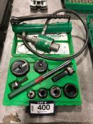 Lot of Greenlee Hydraulic Pump w/ Knockout Punch Set