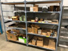 Contents of Shelving including Machine Tool Wire, Bus Bars, Fasteners, etc.