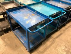 Lot of (2) 2-Tier Shop Carts