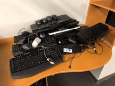 Lot of Asst. Cordless and Corded Mice and Keyboards