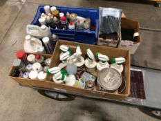 Lot of Asst. Cleaning Products, WD-40, Grease, Scouring Pads, etc.
