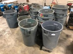 Lot of (15) Asst. Garbage Cans