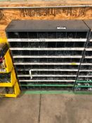 72-Compartment Parts Bin w/ Asst. Contents including Nuts, Bolts, etc.