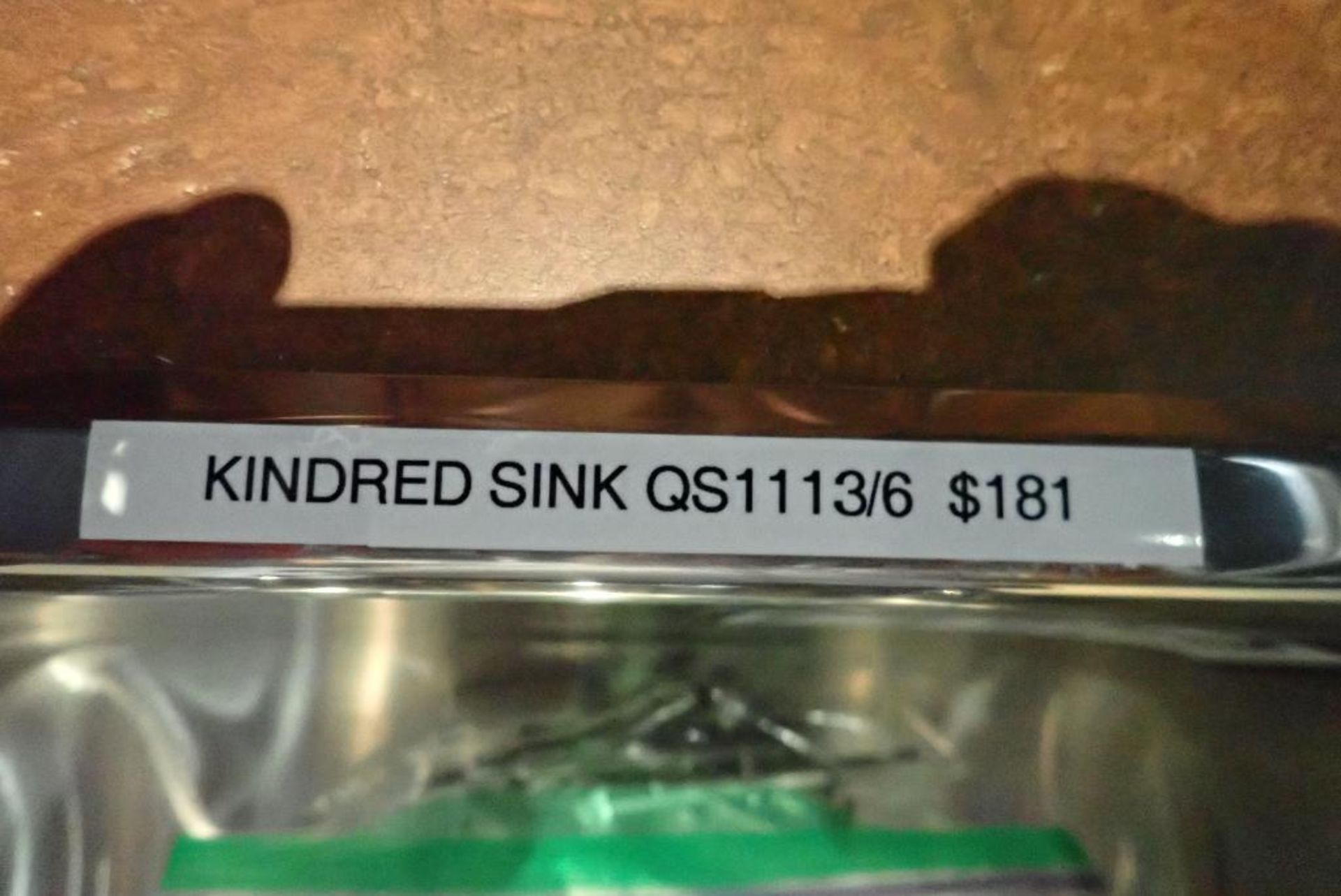 Kindred QS1113/6 Single Compartment Kitchen Sink. - Image 2 of 2