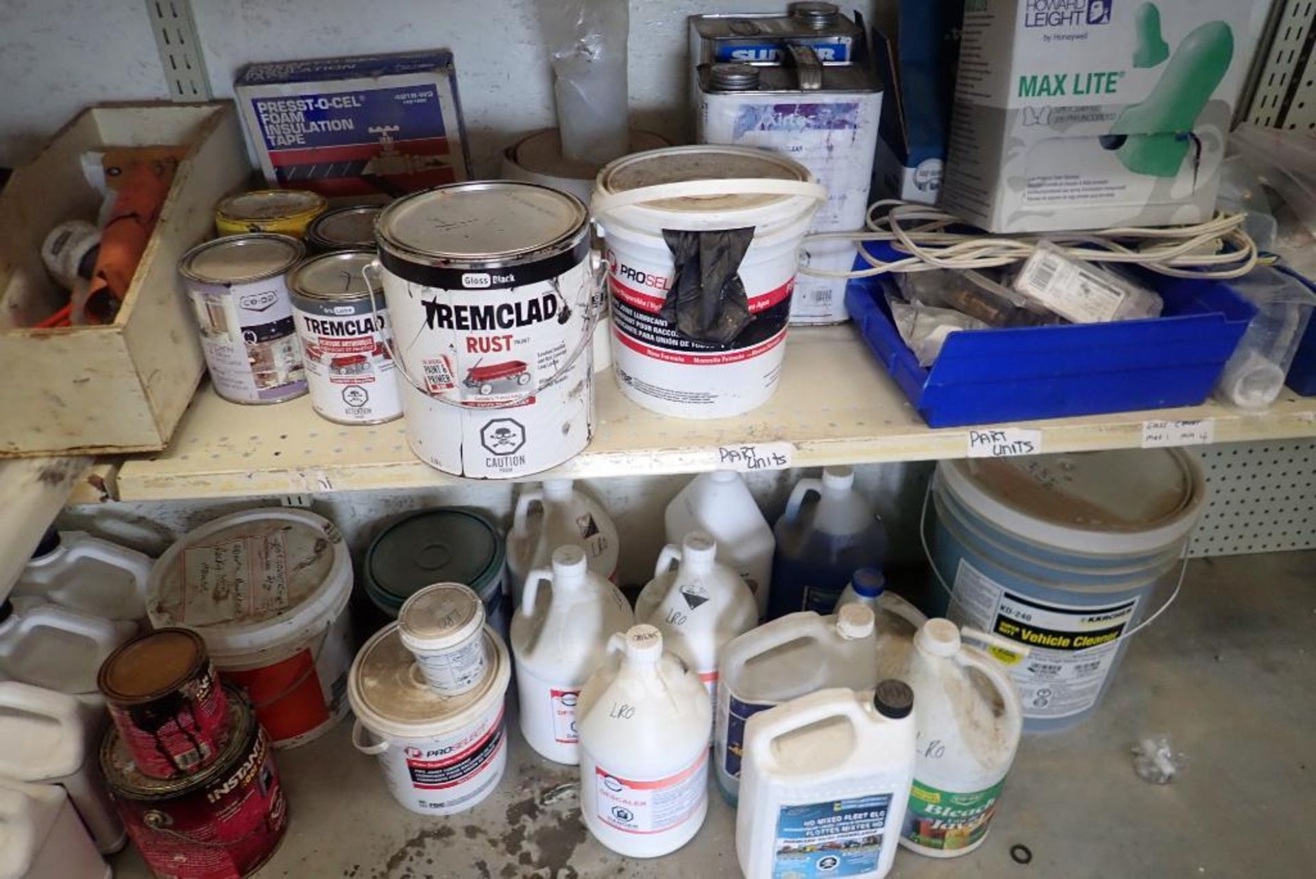 Lot of Drain Cleaner, Silicone Tooling Foam, Iron Filter Regeneration Fluid, Toilet Seals, Toilet Fl - Image 5 of 8