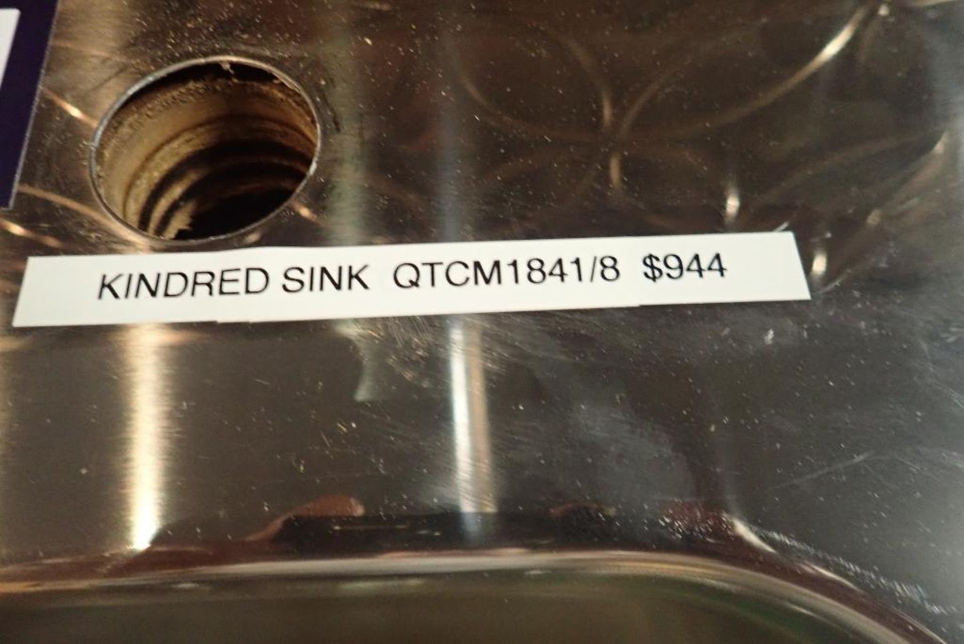 Kindred QTCM1841/8 3-Compartment Kitchen Sink. - Image 2 of 2