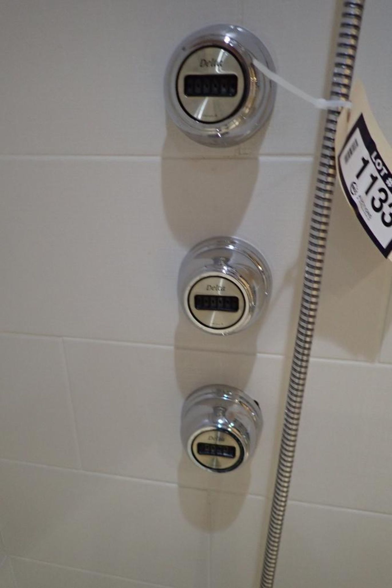 Delta Vero 10-Pc Shower System w/ Rain Head, Spray Head, Hand Shower w/ Drop Elbow, Diverters and Fa - Image 2 of 5