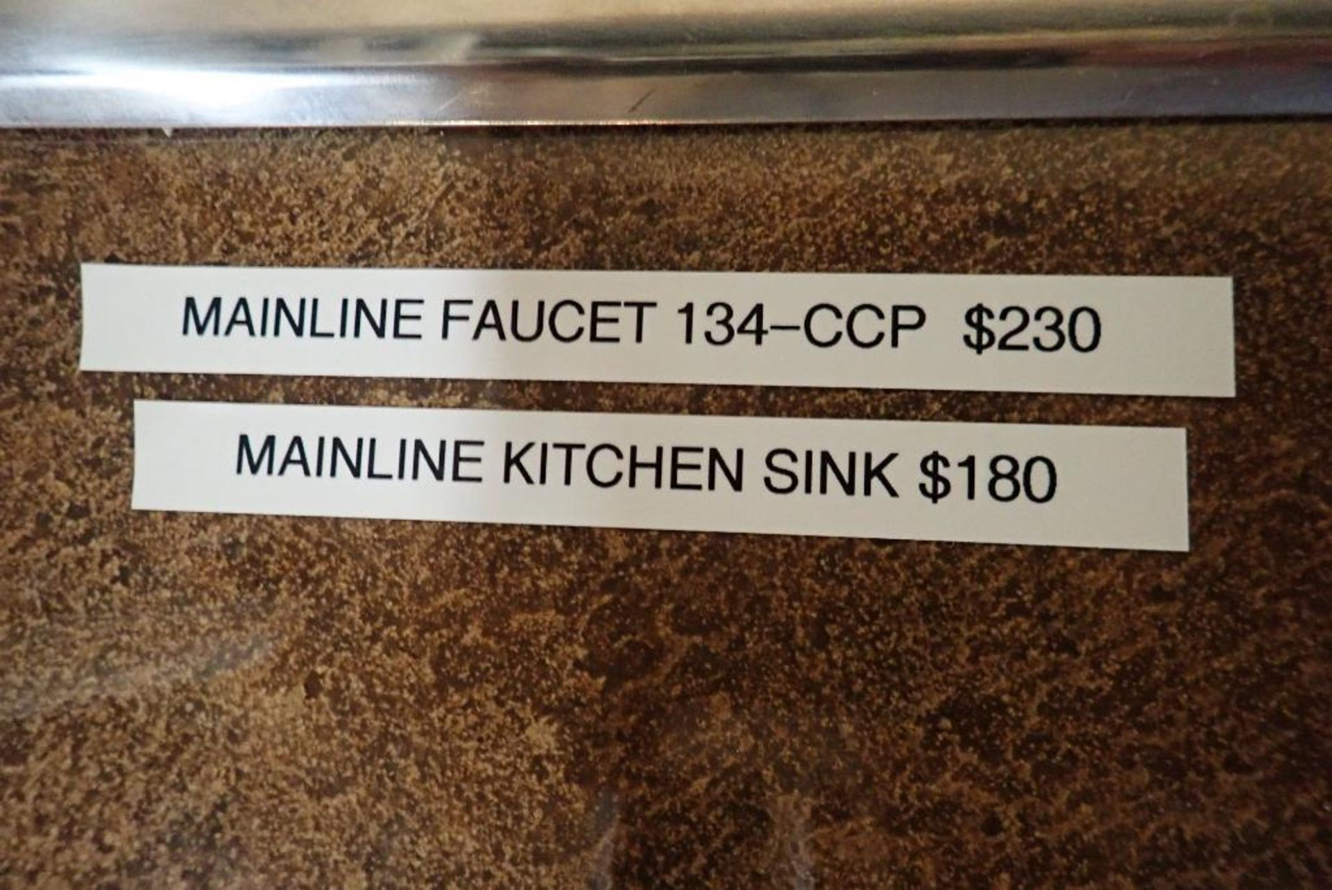 Mainline ML3120-8-20 2-Compartment Kitchen Sink w/ 134-CCP Faucet. - Image 4 of 4