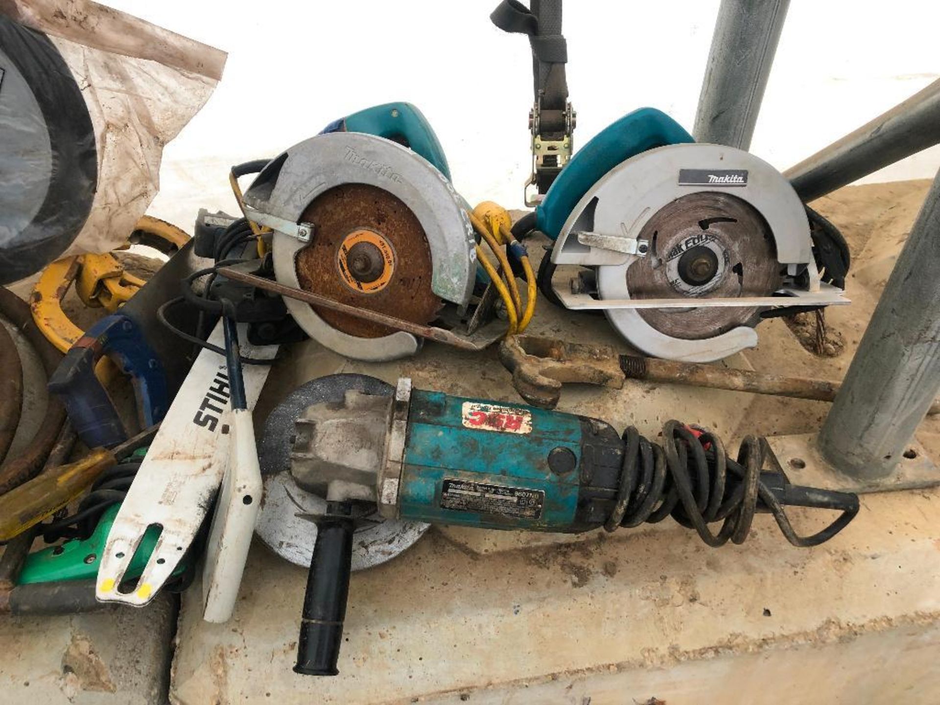 Lot of Asst. Tools including Makita Grinder, (2) Makita Circular Saws,, IR 1" Hydraulic Impact, etc. - Image 7 of 10