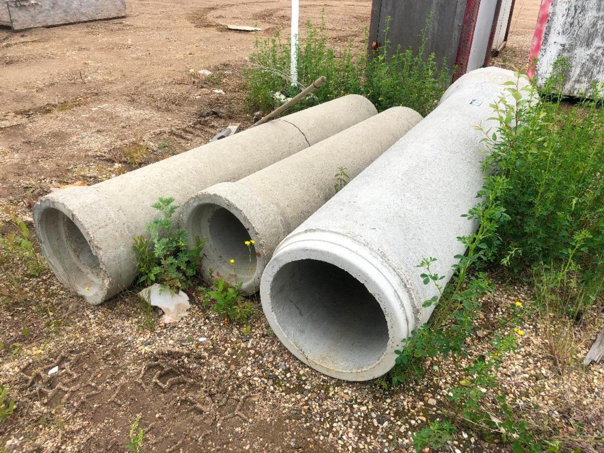 Lot of (3) Asst. Cement Pipes
