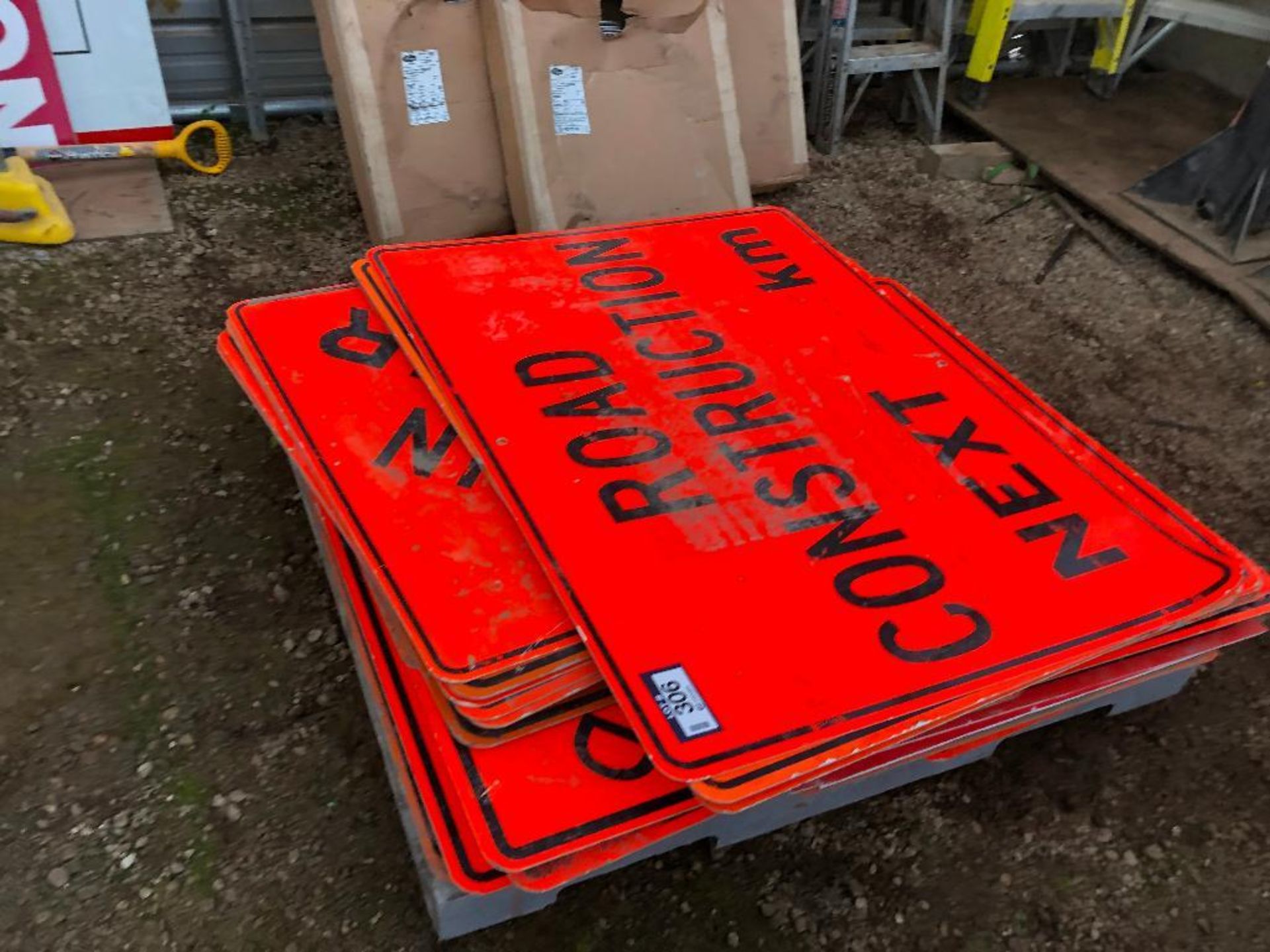 Pallet of Asst. Road Construction Signs, etc. - Image 2 of 3