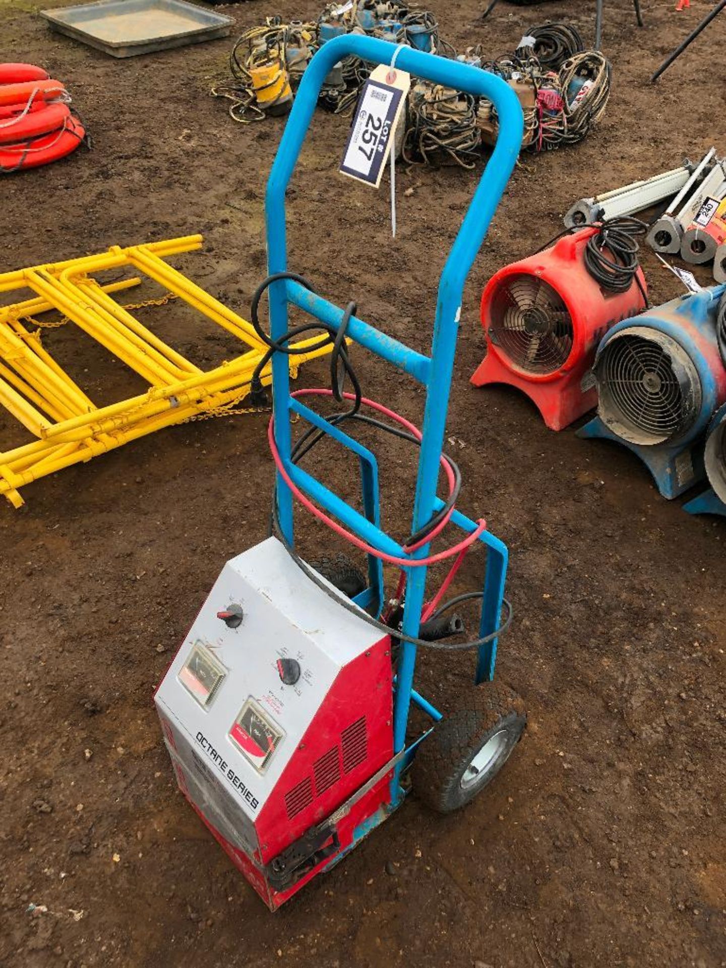 SOLAR Octane Series Battery Charger w/ (2) Wheel Dolly - Image 2 of 2