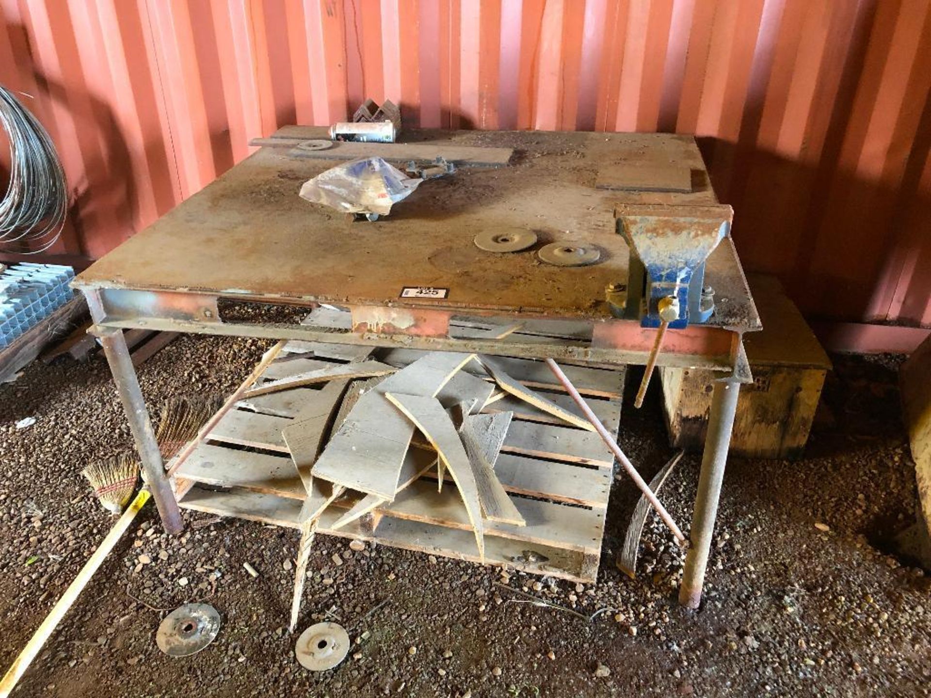 54" X 58" Steel Welding Table w/ 8"Bench Vise