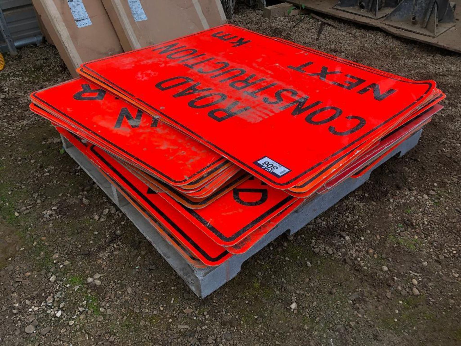 Pallet of Asst. Road Construction Signs, etc.