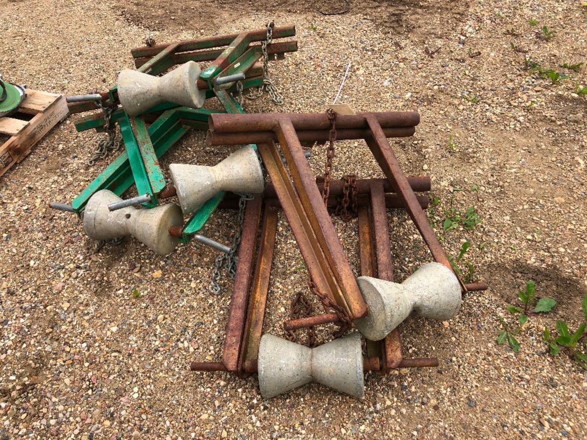 Lot of 5 McELROY Pipe Rolling Stands - Image 2 of 2