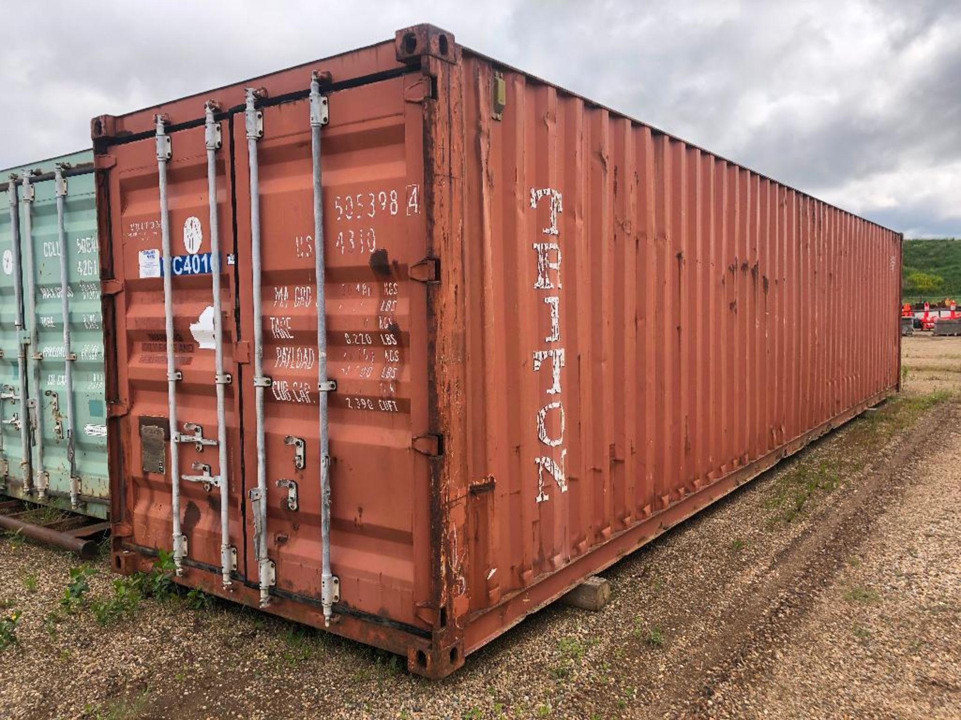 40' Sea Container (Cannot Be Removed Until July 16th to allow for removal of contents)