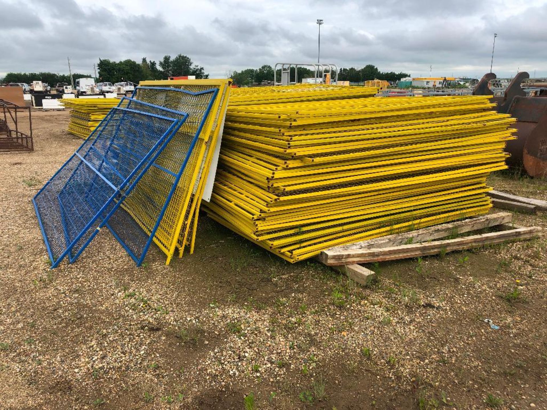 Lot of Approx. (115) 71" X 114" Construction Fencing