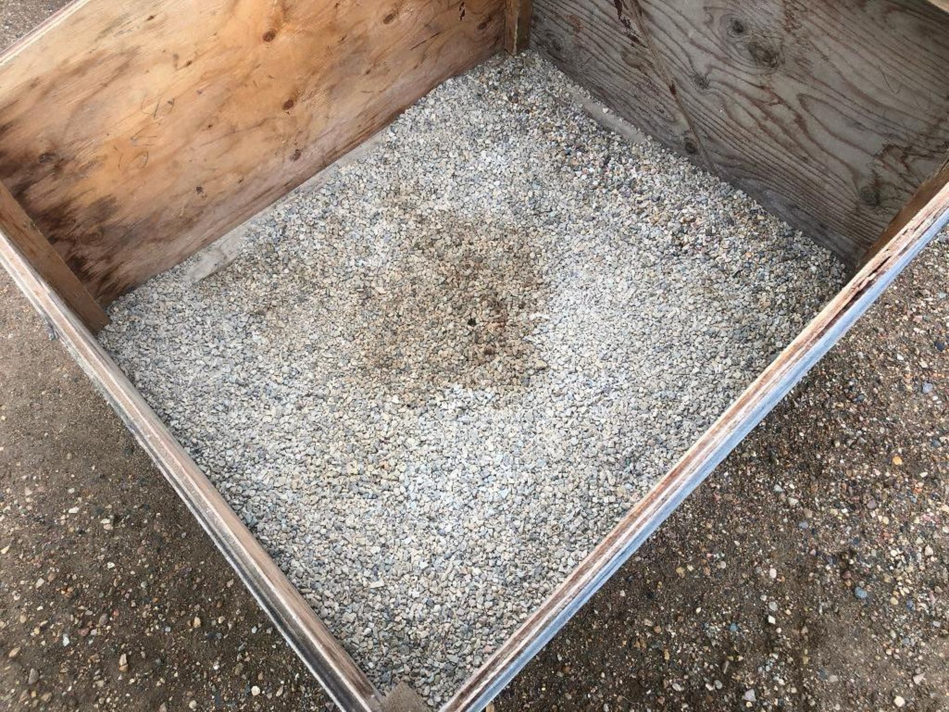 Lot of (2) Traction Gravel Wood Bins w/ Asst. Contents - Image 2 of 3