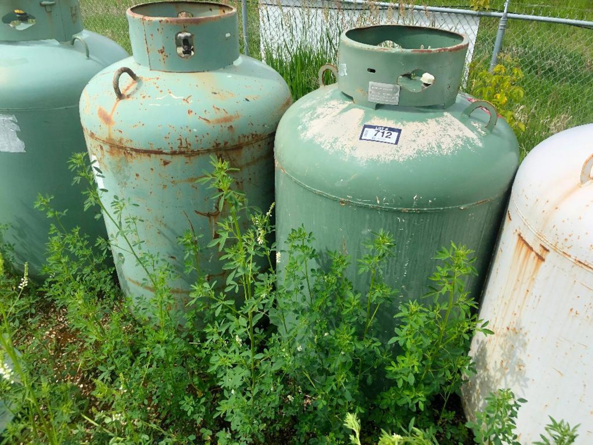 Lot of (2) 200lb. Propane Tanks