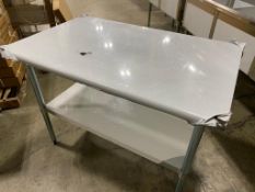 WORKTABLE S/S 30"X48X"34" & UNDERSHELF, 120-WTG3048418 - NEW IN BOX