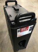 CAMBRO 500LCD 4-3/4 GALLON INSULATED BEVERAGE CARRIER, BLACK - NEW