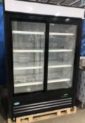 SLIDING DOUBLE DOOR COOLER MODEL # HGD-48L - NEW