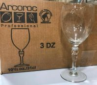 12OZ/355ML SIENNA GRAND SAVOIE GLASSES, ARCOROC 54840 - LOT OF 24 - NEW