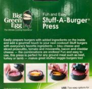 BIG GREEN EGG - EZ STUFF-A-BURGER PRESS - NEW