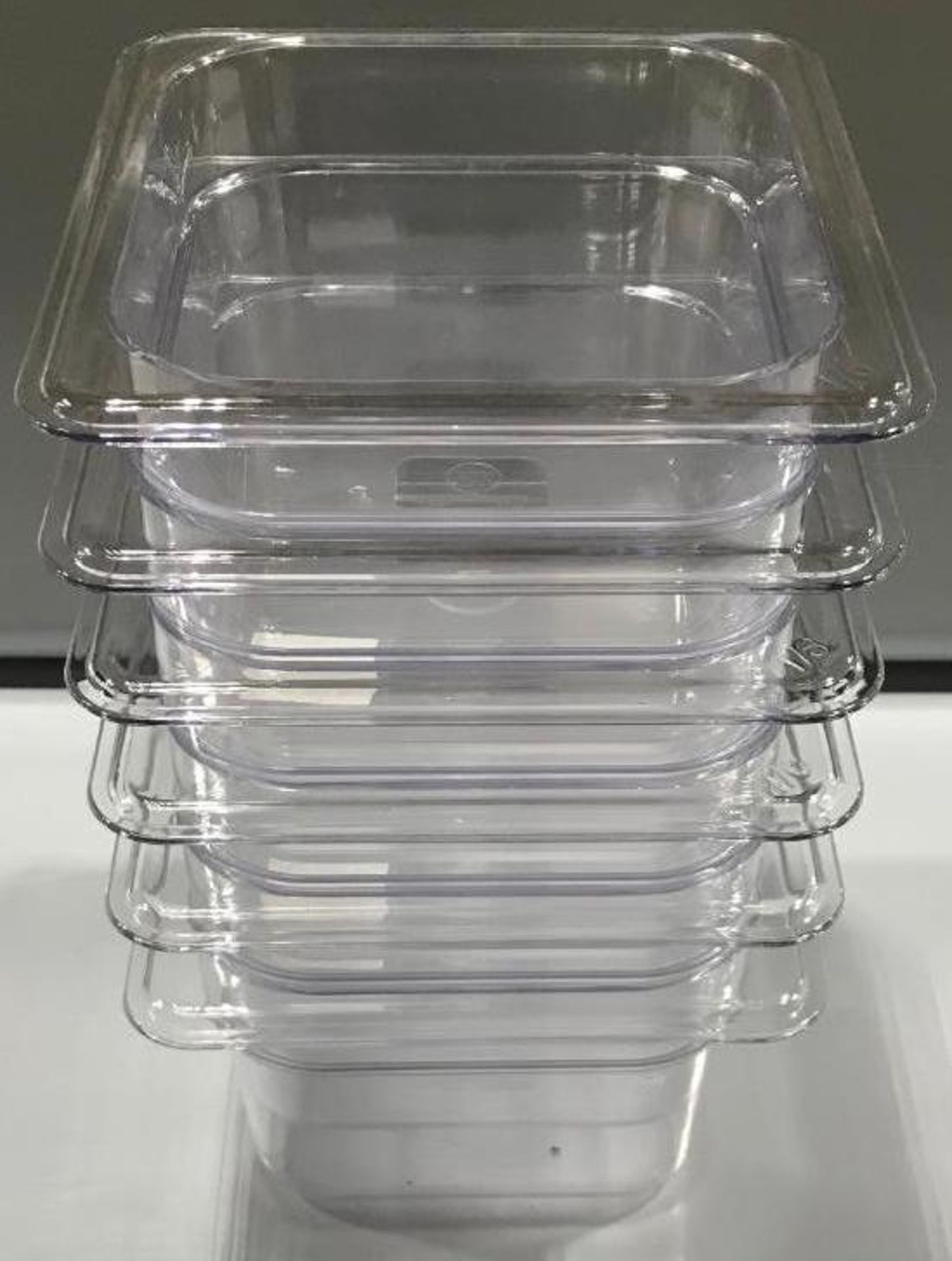 1/6 SIZE 4"/ 10CM DEEP POLYCARBONATE INSERT PANS, BROWNE 38164 - LOT OF 6 - NEW - Image 3 of 3