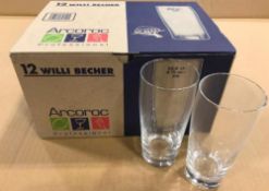 9OZ/265ML WILLI BECHER GLASSES - CASE OF 12, ARCOROC 31878