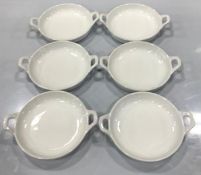 9.5OZ/280ML WHITE PORCELAIN CASSEROLE DISHES, ARCOROC CAPITALE FJ779 - LOT OF 6 (1 BOX)