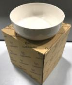 60OZ/1800ML WHITE PORCELAIN BOWLS, ARCOROC "EMBASSY" S0147 - BOX OF 4 - NEW