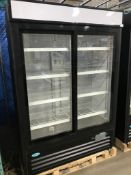 SLIDING DOUBLE DOOR COOLER MODEL # HGD-48L - NEW