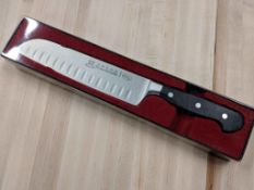 8" SANTOKU KNIFE W/FORGED G-EDGE BLADE, OMCAN 17892 - NEW