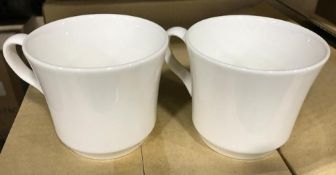 9OZ/265ML WHITE PORCELAIN COFFEE CUPS, ARCOROC "INFINITY" R1028 - LOT OF 24 - NEW
