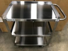 WELDED STAINLESS STEEL 3 TIER CART, 120-CART1831WELD - NEW