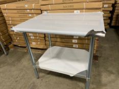 WORKTABLE S/S 30"X36X"34" & UNDERSHELF, 120-WTG3036418 - NEW IN BOX