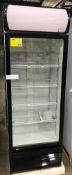 SINGLE GLASS DOOR, HINGED UPRIGHT COOLER, LED DISPLAY - NEW