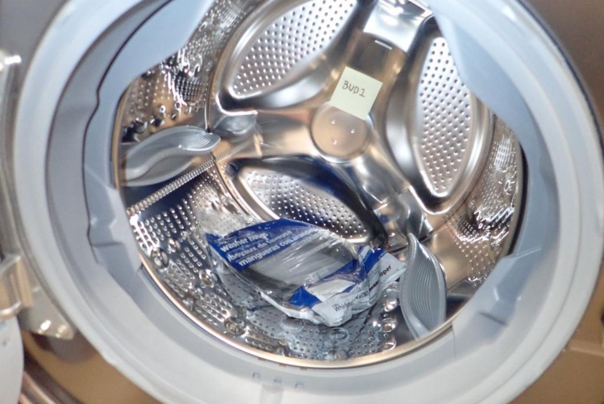 LG Stackable Front Load DLEX4370K Washer and WM4370HKA Electric Dryer- Minor Dents. - Image 3 of 6