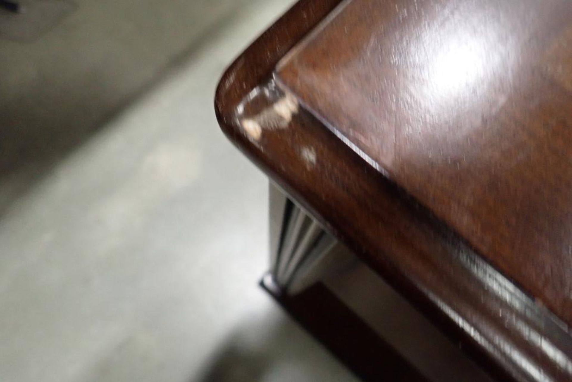 Lot of 22"x14" Side Table w/ Drawer and Tic Tac Toe Game- Table has Minor Damage. - Image 4 of 6