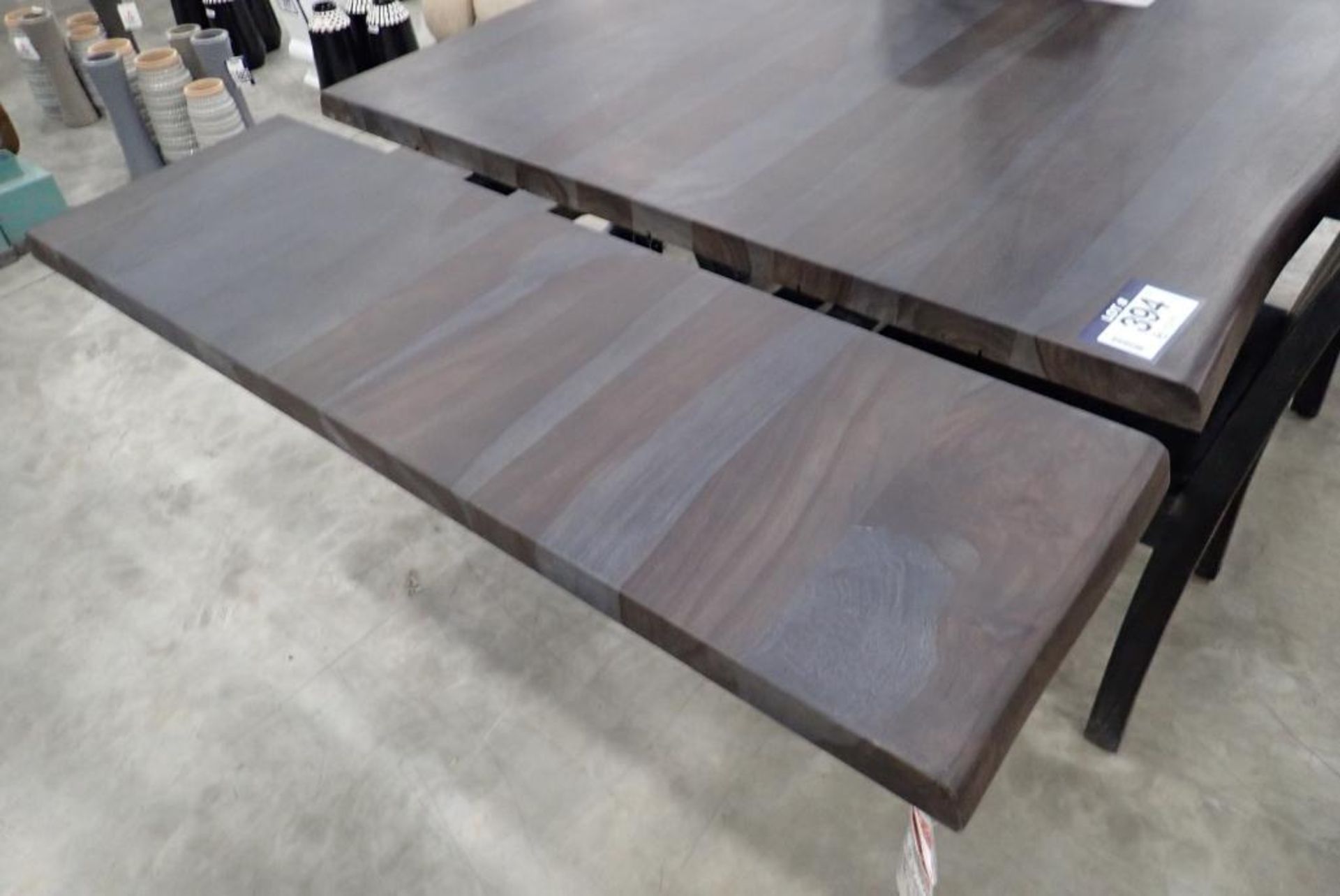 Wood Top 72"x39" Dining Table w/ (2) 12" Pull-Out Leaves, 2 Dining Chairs and 70" Bench. - Image 4 of 5